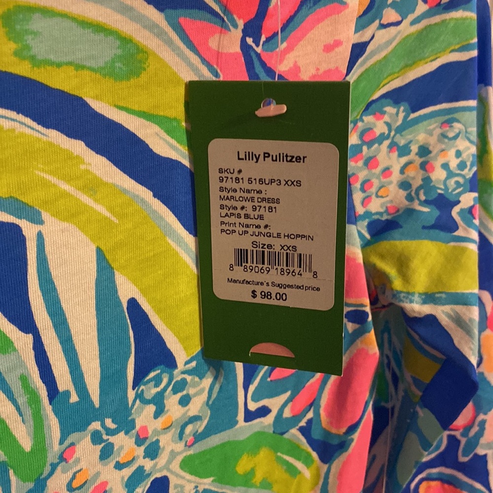 Lilly Pulitzer Jungle Hoppin Marlowe Dress XXS - Picture 5 of 6
